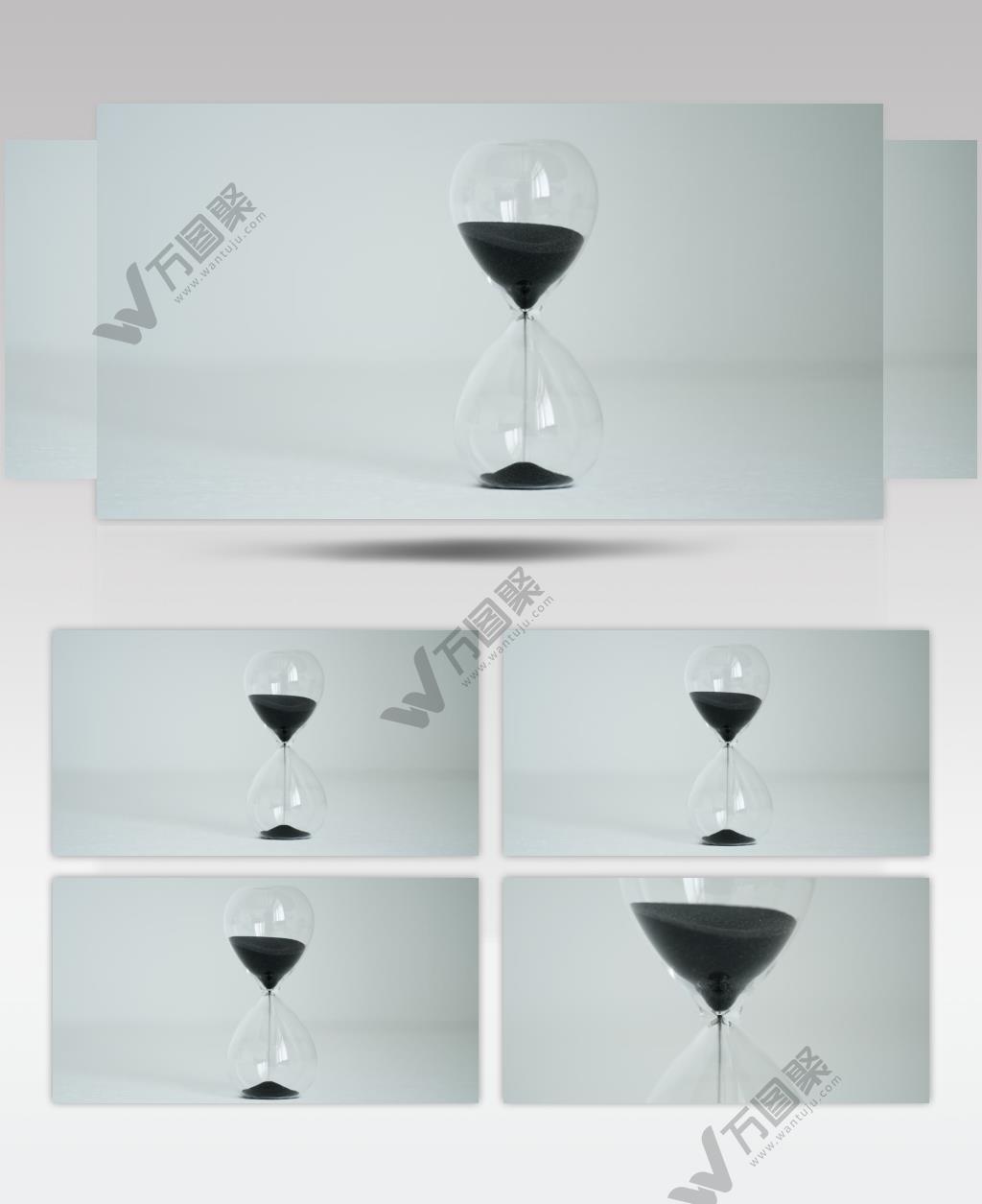 沙漏时间流逝特写实拍镜头