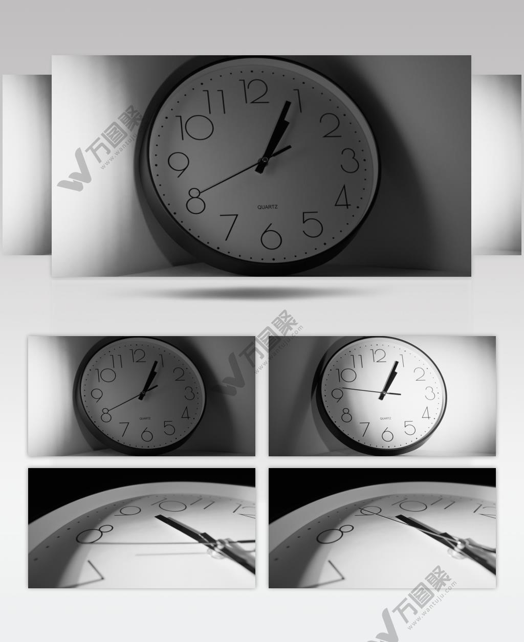 时钟表时间流逝争分夺秒实拍空镜