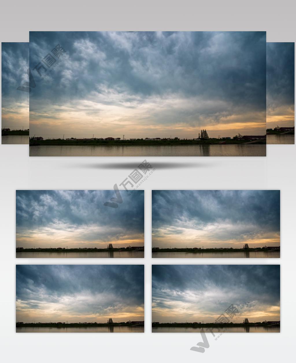 暴风雨即将来临乌云变天阴风云变换