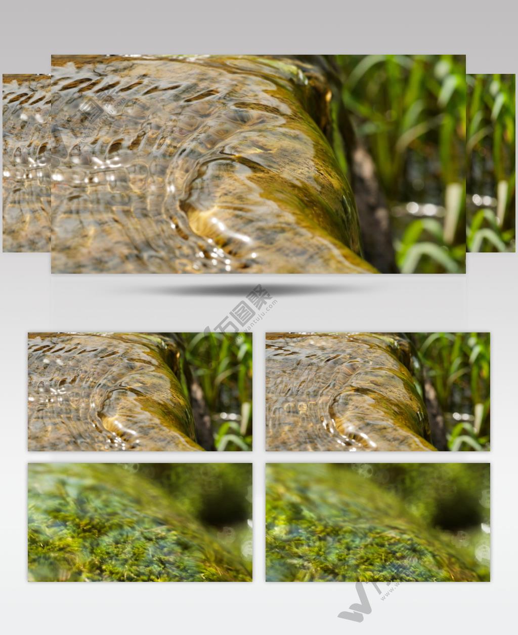 山泉水瀑布消息实拍镜头