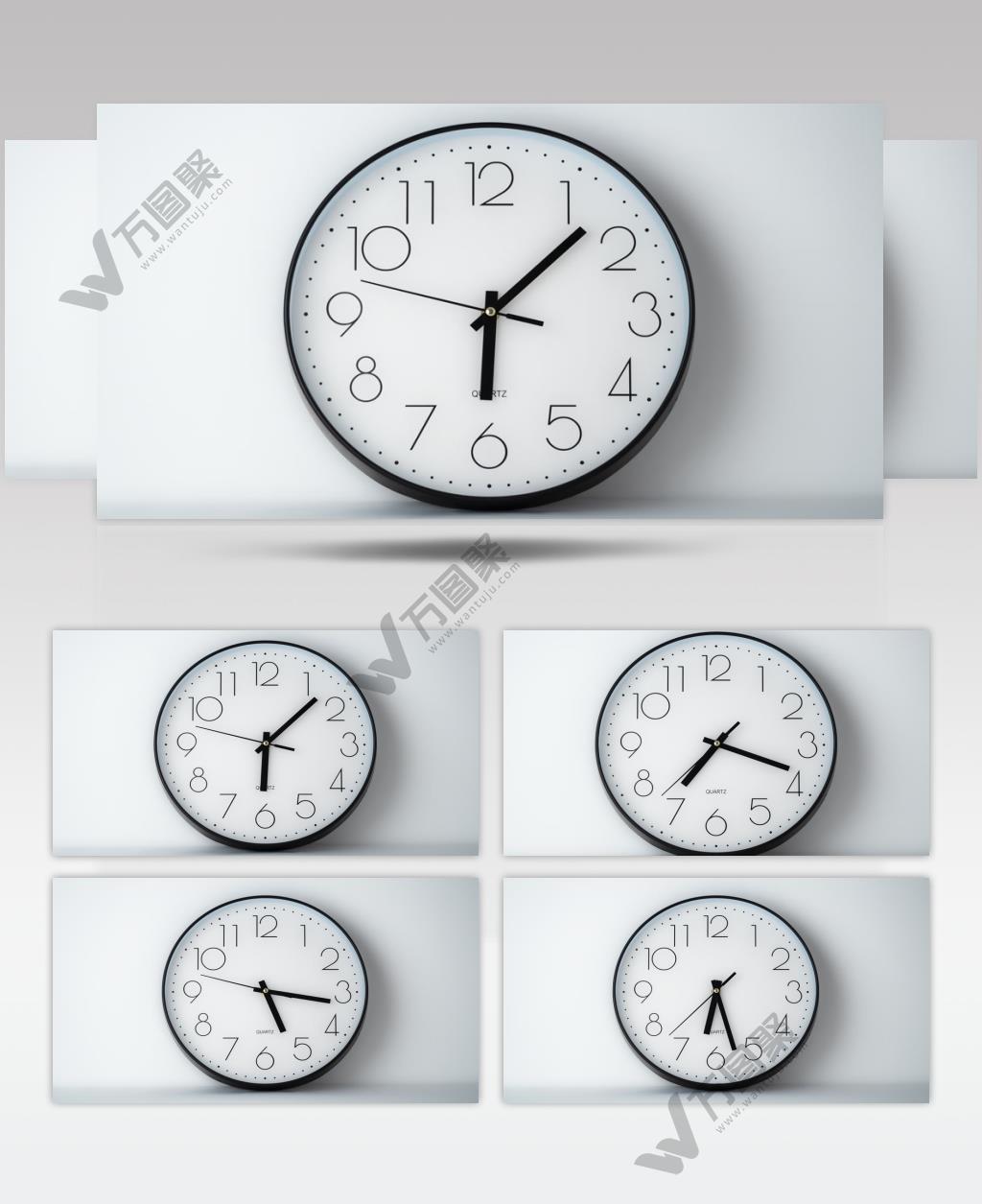 时钟时间流逝争分夺秒实拍