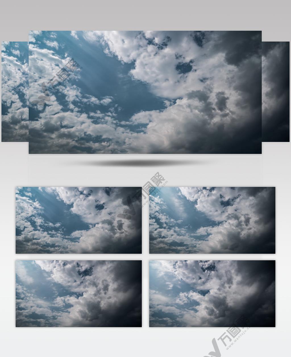 乌云密布暴风雨即将来临变天阴天气