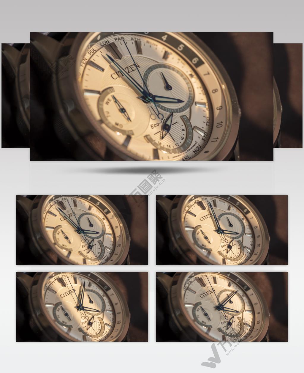 傍晚黄昏柔美光线下的手表实拍空镜