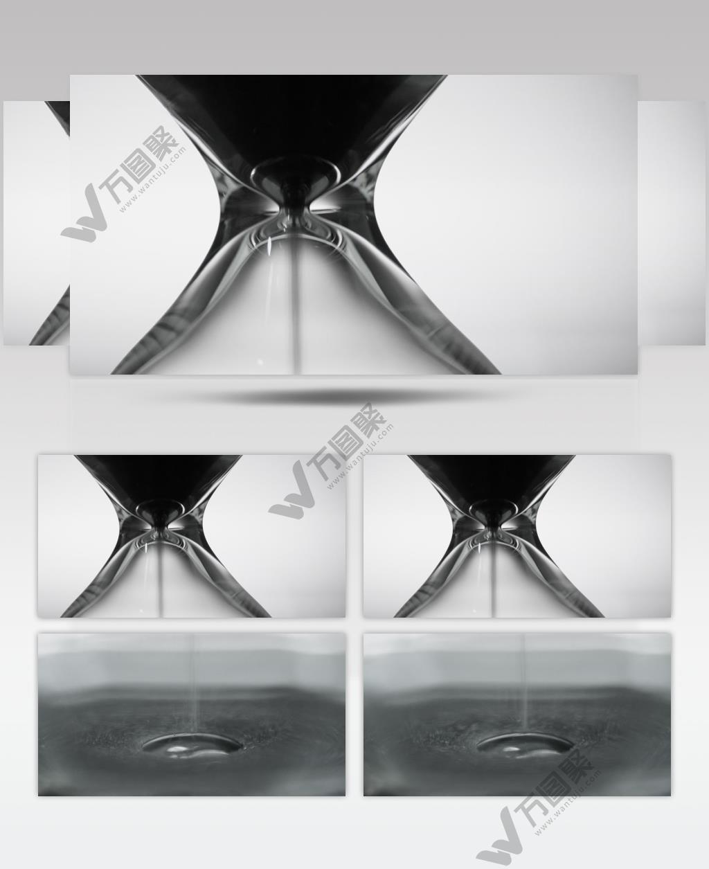 沙漏时间紧迫压迫感实拍镜头