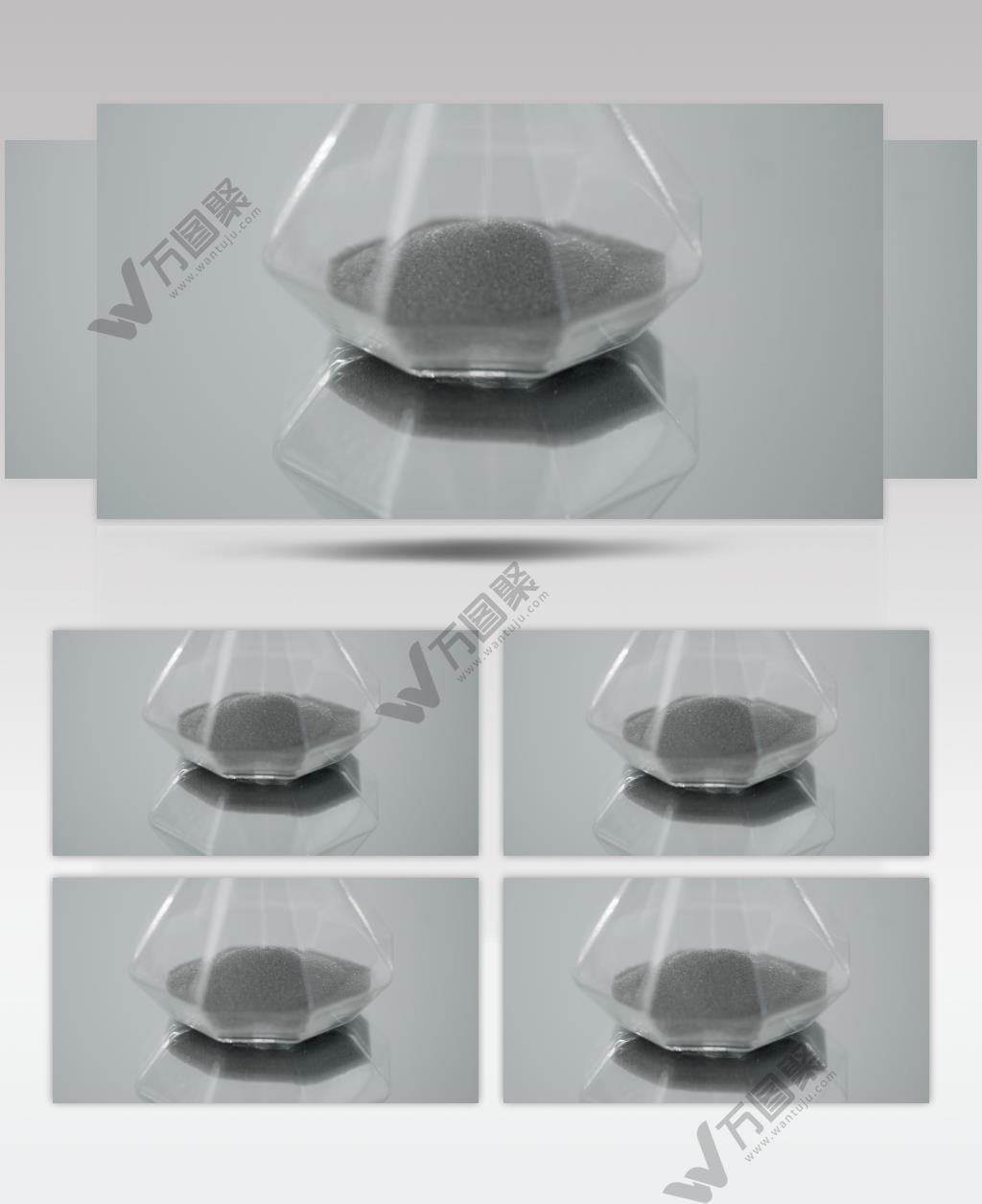 沙漏时间流逝特写微距实拍 (1)