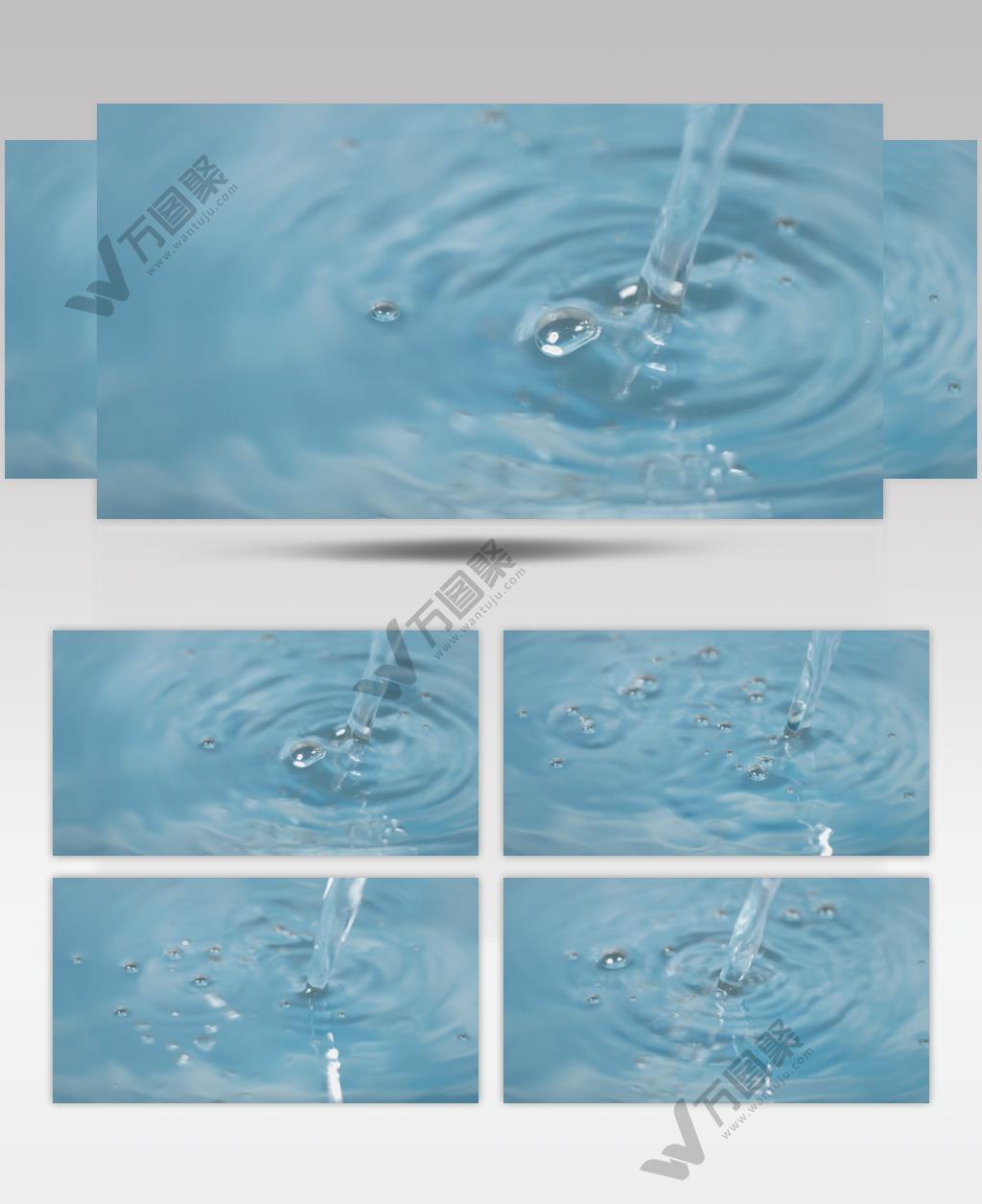 水池中注入自来水纯净水厕所浴室