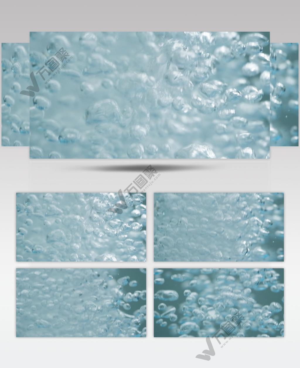 水泡气泡呼吸溺水游泳空镜头