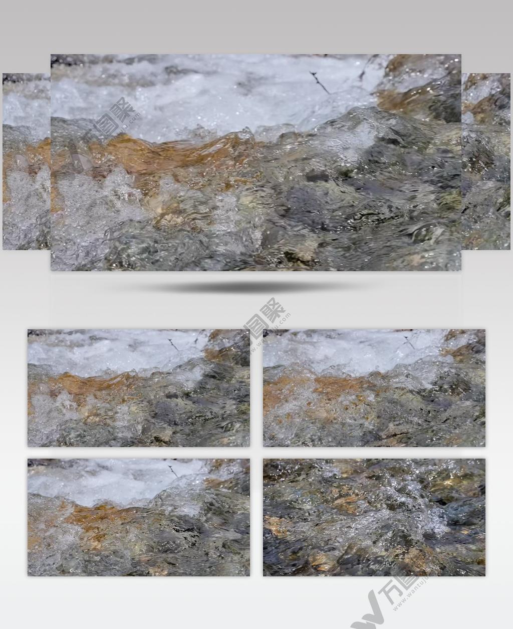 高清山涧溪流瀑布冲刷升格视频240P