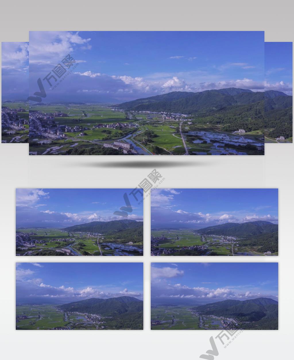 浙江瑞安曹村镇农村延时风光