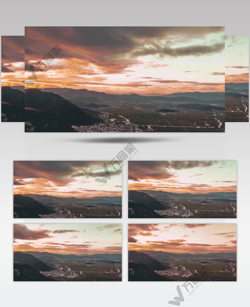 浙江瑞安曹村镇农村延时风光