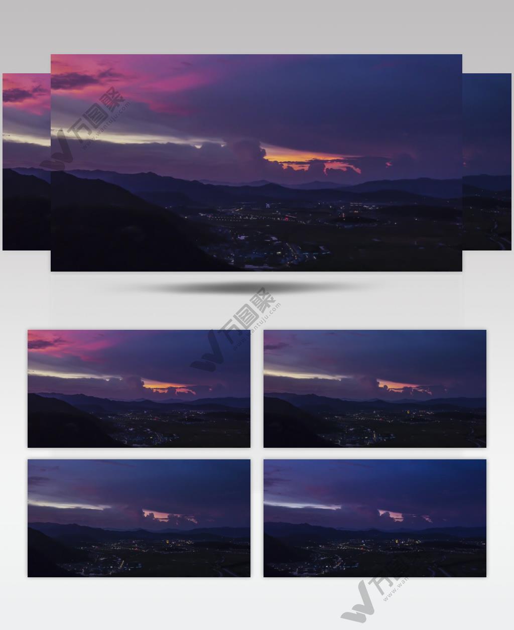 浙江瑞安曹村镇农村延时风光