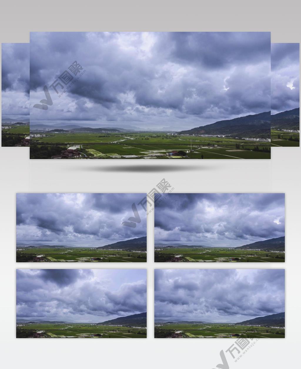 浙江瑞安曹村镇农村延时风光