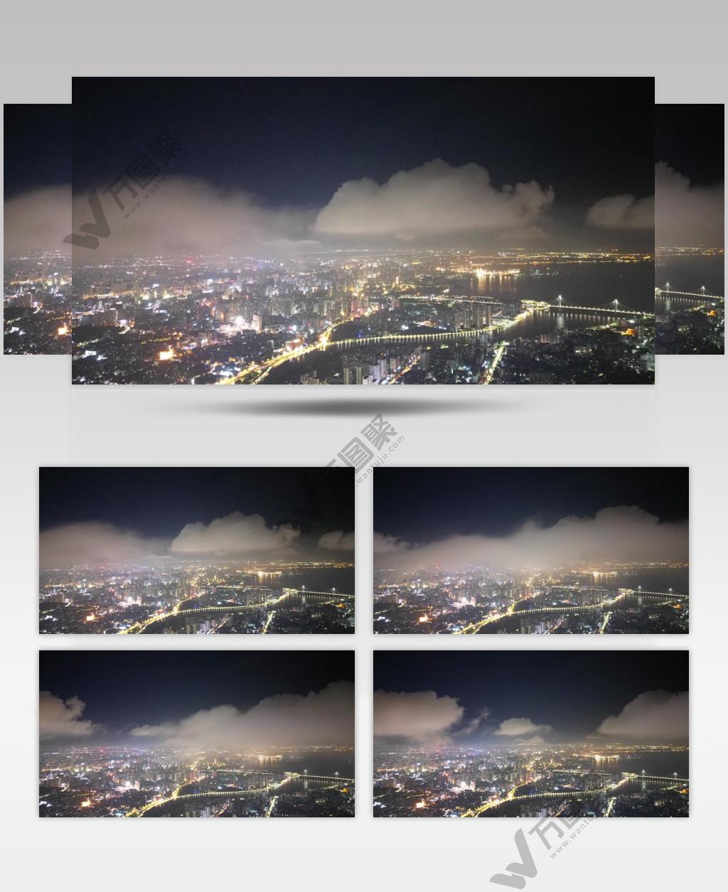 航拍海口城市延时风光