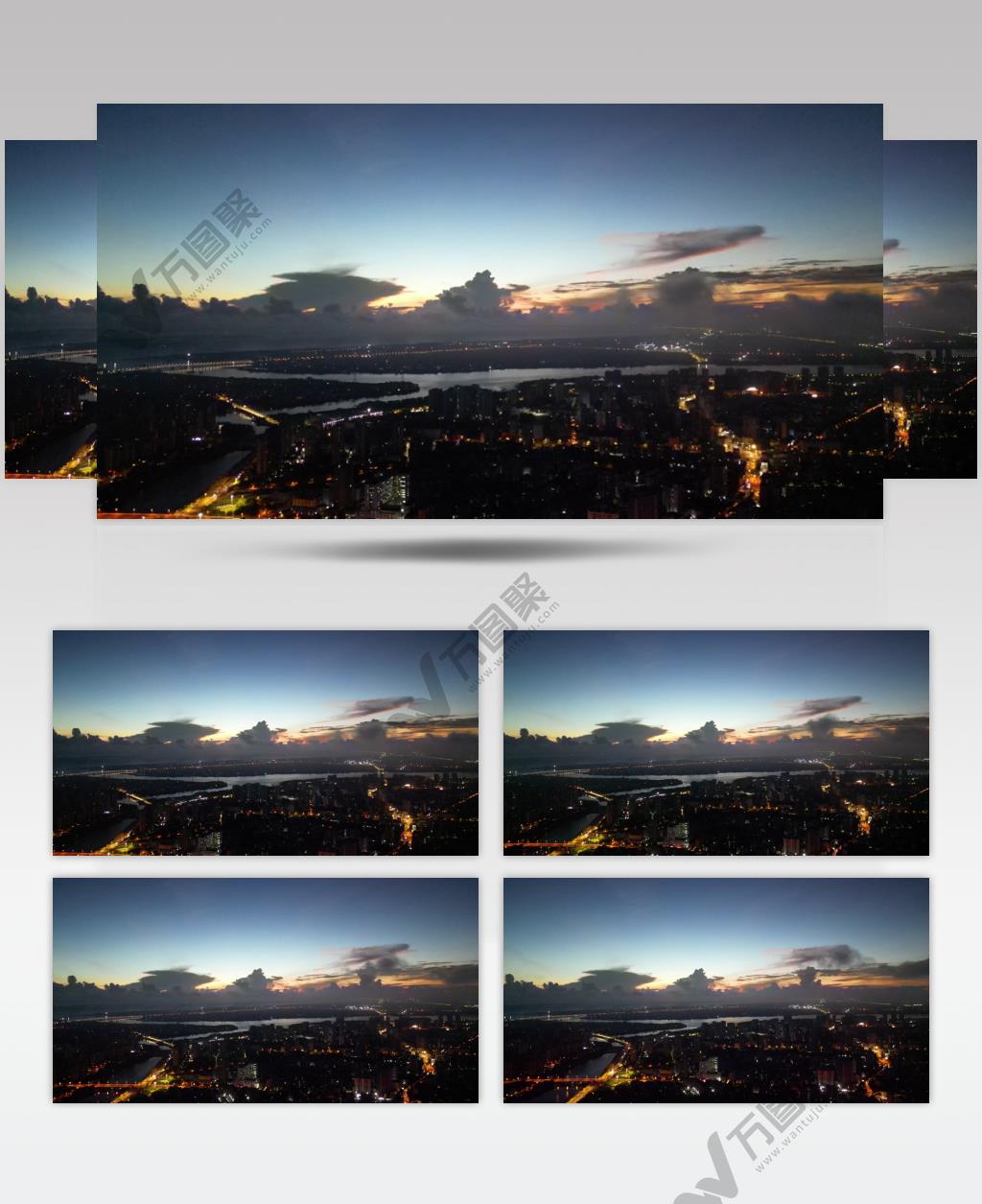 航拍海口城市风光