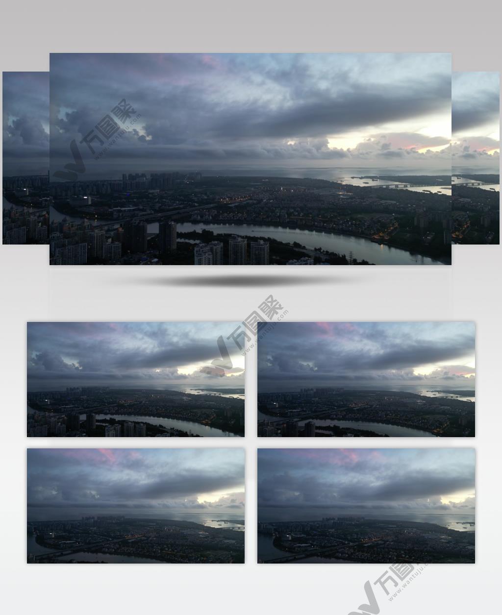 海南海口日出风光