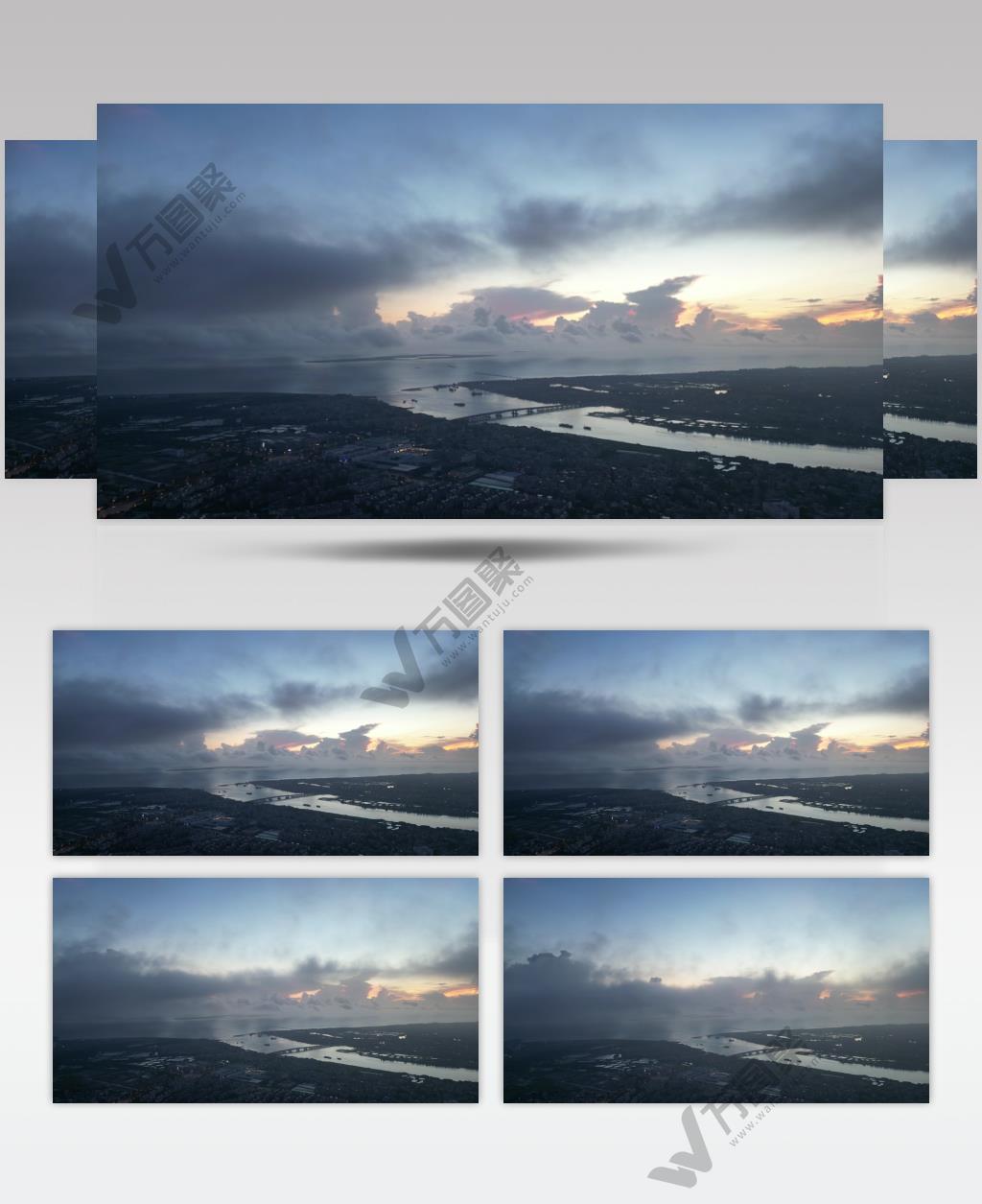 航拍海口城市风光