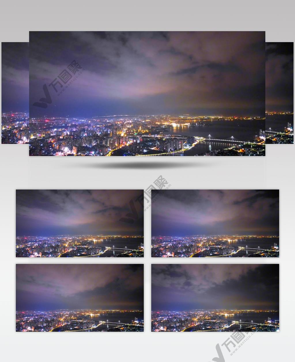 航拍海南城市延时风光