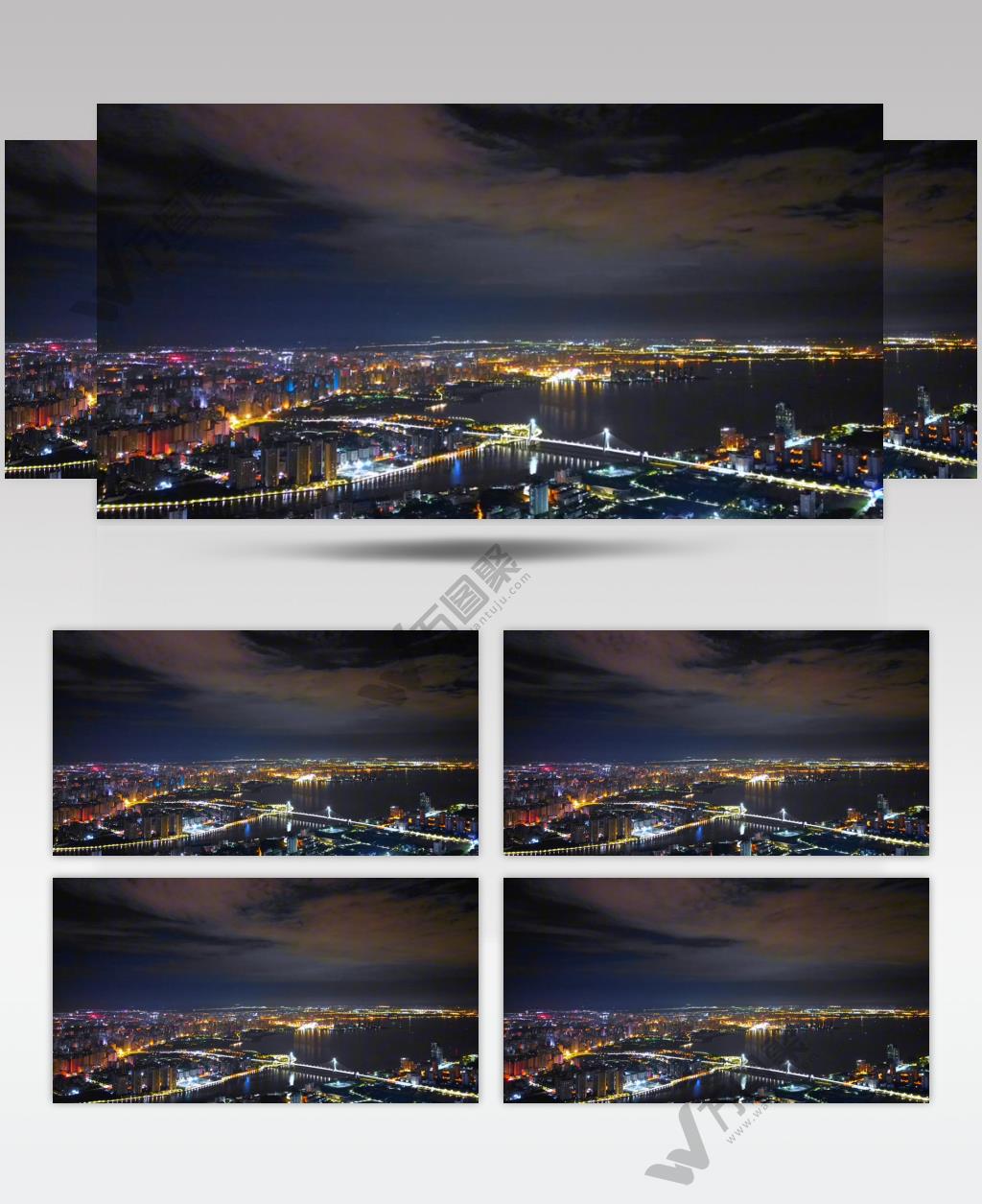 航拍海南城市延时风光