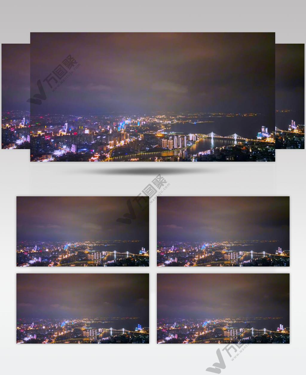 航拍海南城市延时风光