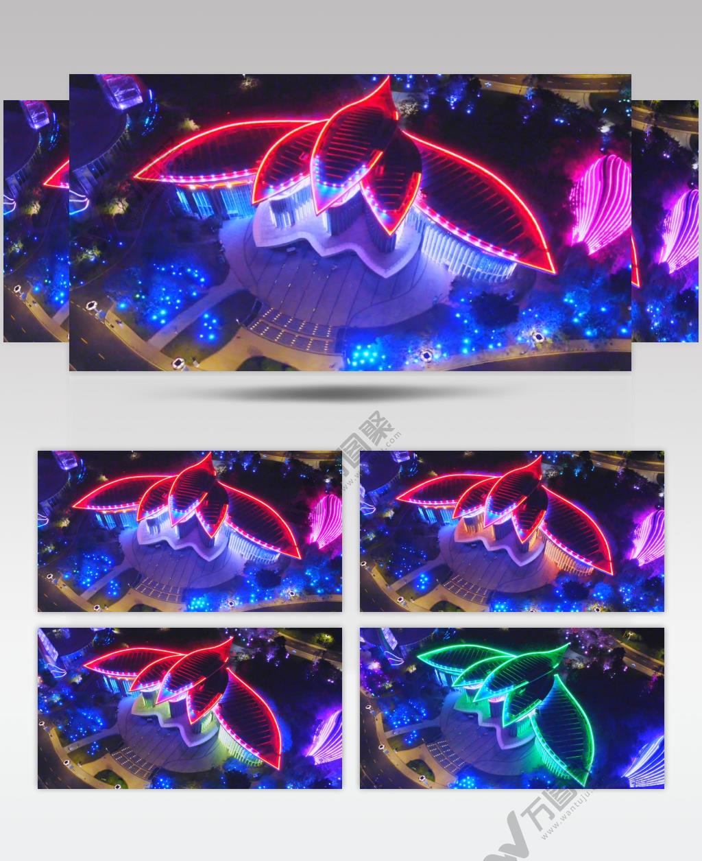 航拍海南儋州海花岛