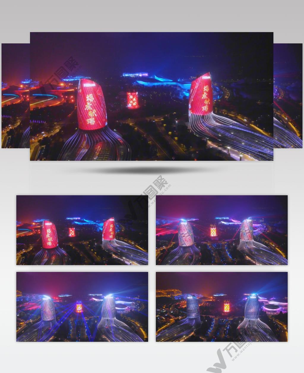 航拍海南儋州海花岛