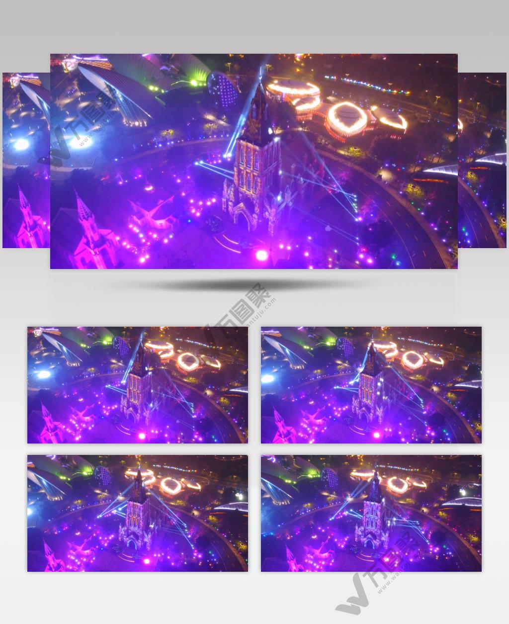 航拍海南儋州海花岛