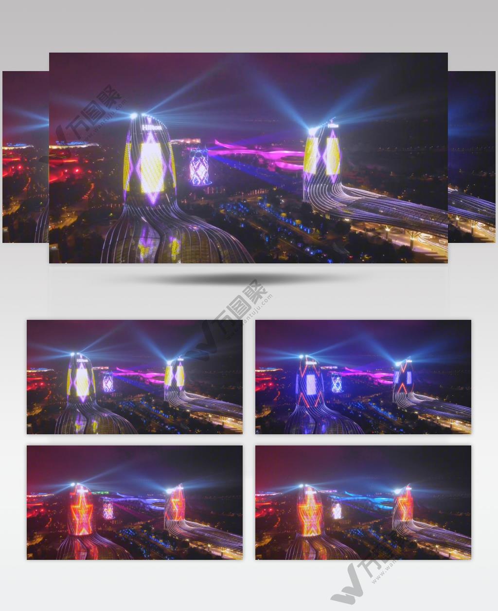 航拍海南儋州海花岛