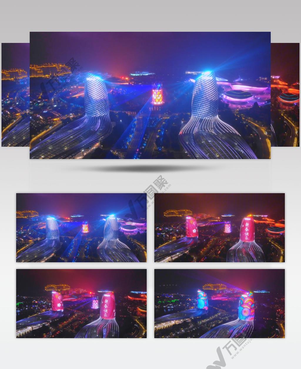 航拍海南儋州海花岛