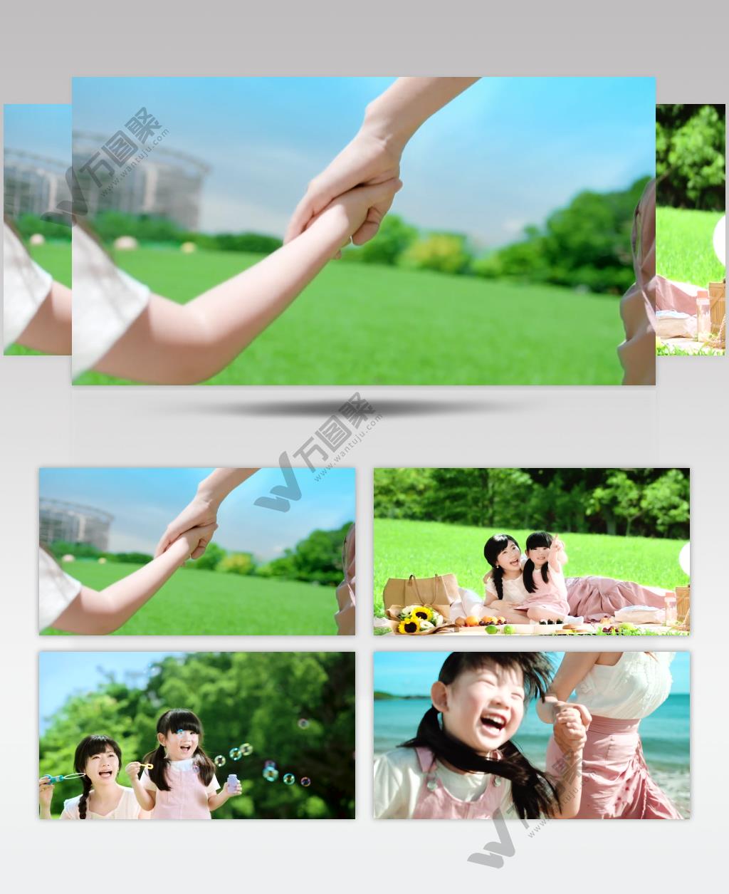 温馨幸福一家人视频素材