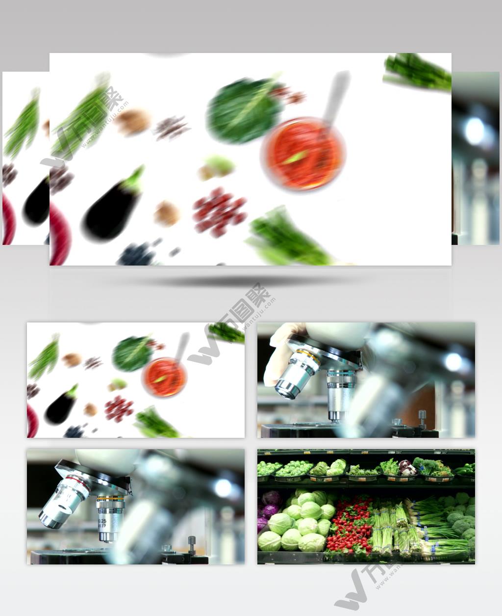 食品安全绿色蔬菜食材超市食品安全卫生 视频素材