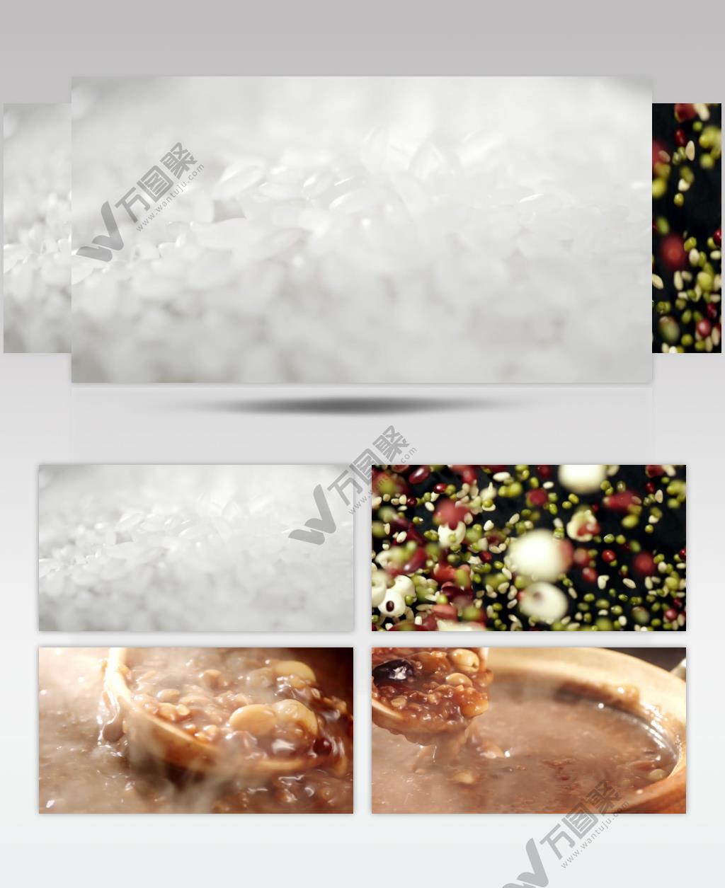 八宝粥腊八粥高清实拍视频素材