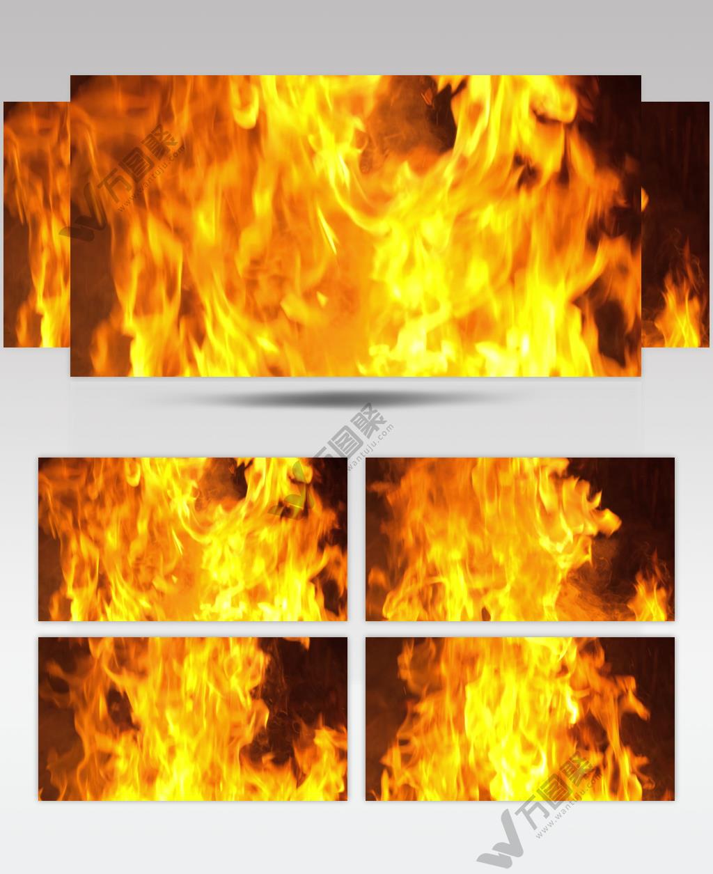 熊熊大火干柴烈火森林火灾