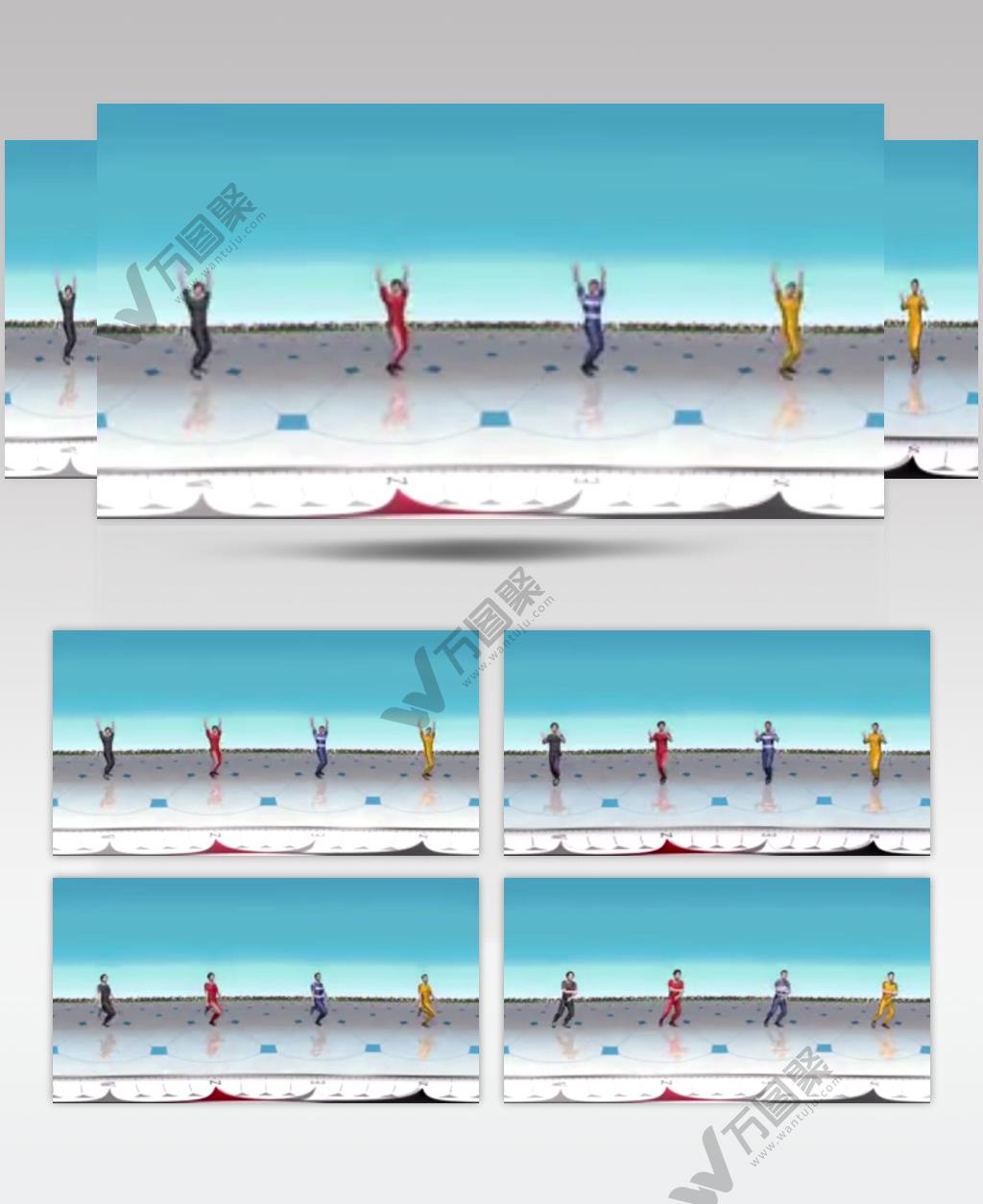 3D人物广场舞素材