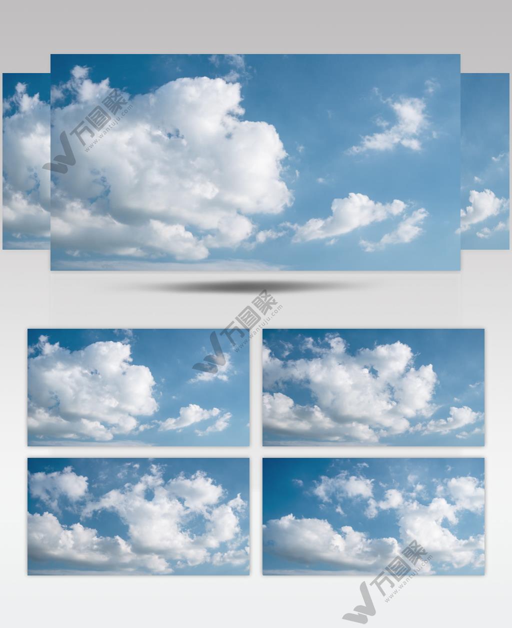 天气晴朗空气清新蓝天白云