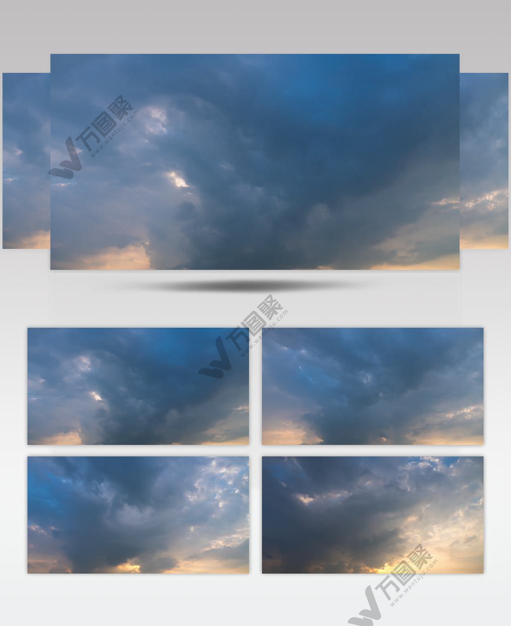 日落太阳下山丁达尔耶稣光晚霞