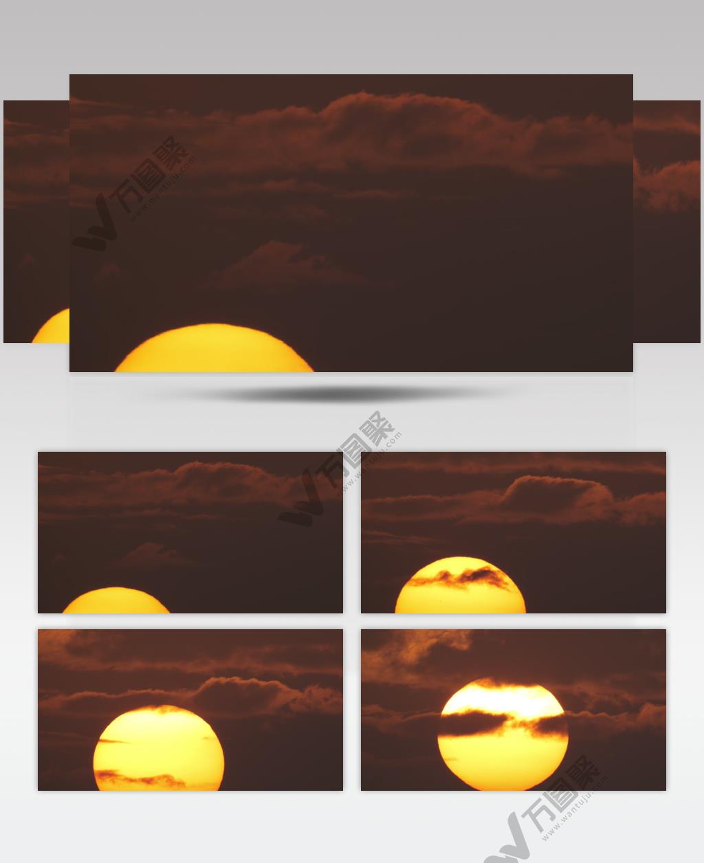 超大太阳长焦延时日出朝阳