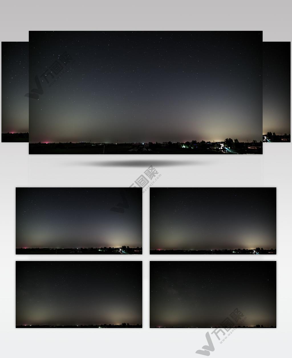 深夜农村浩瀚宇宙星空银河