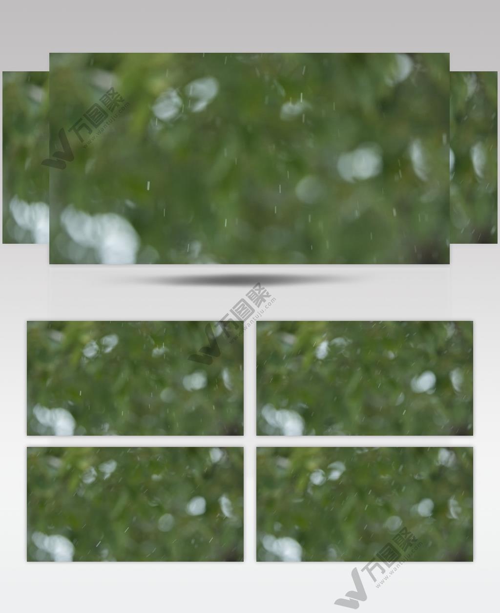 冬天冬季天空飘起小雪下雪