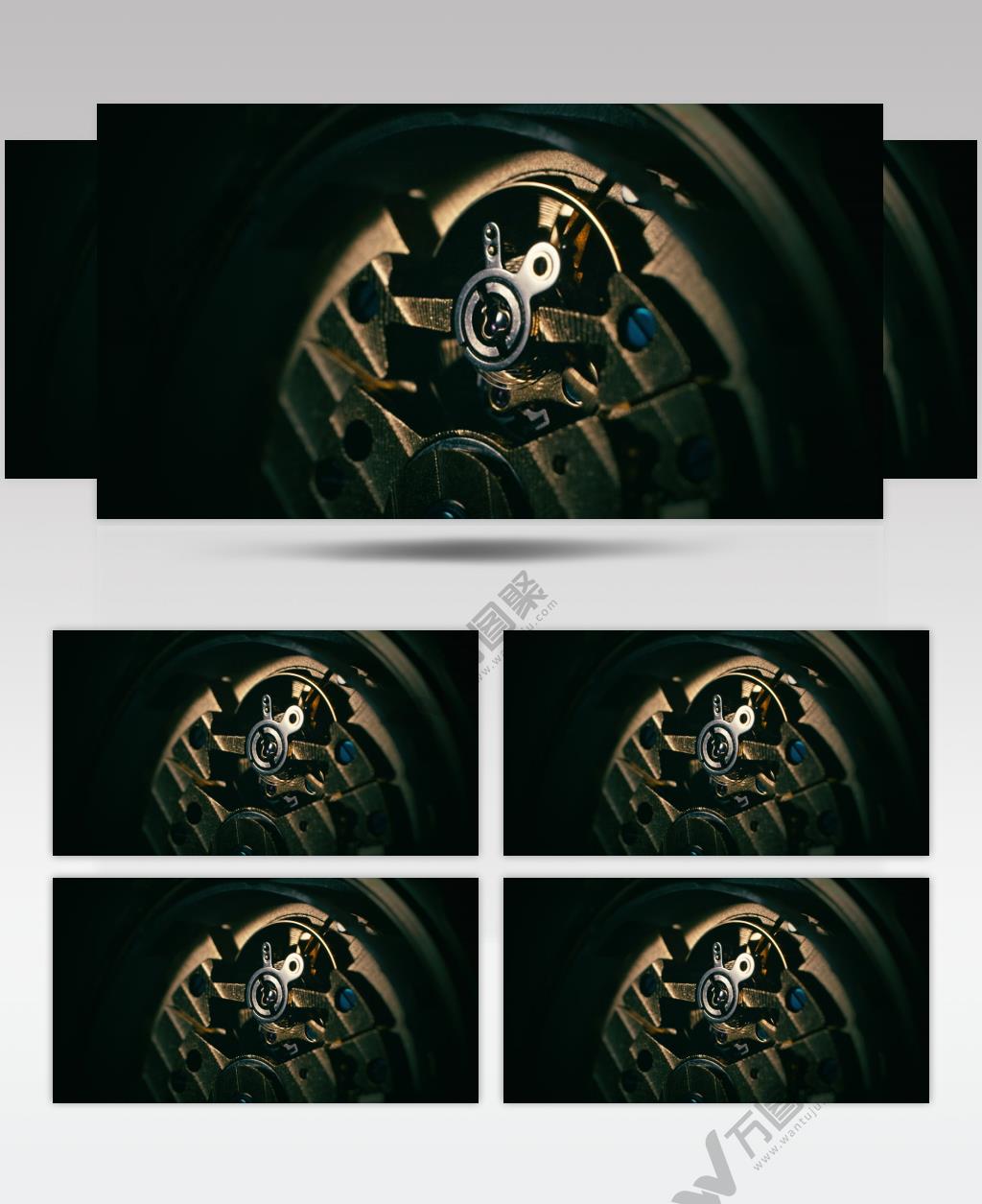 机械手表机芯升格慢镜头慢动作