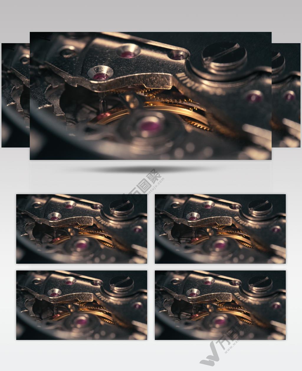 机械手表机芯擒纵齿轮电影感