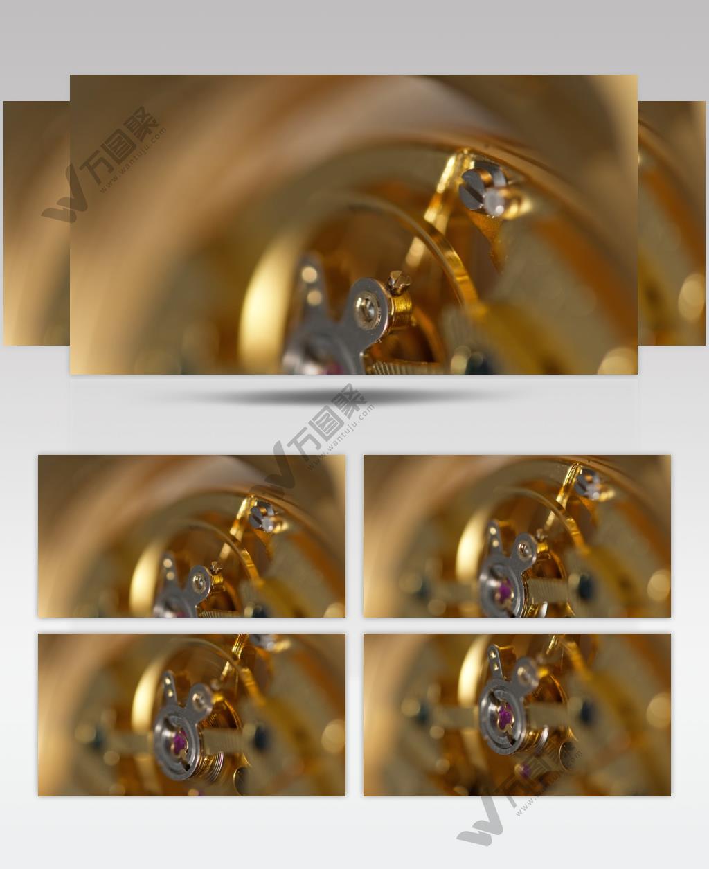 黄金机械手表机芯擒纵齿轮