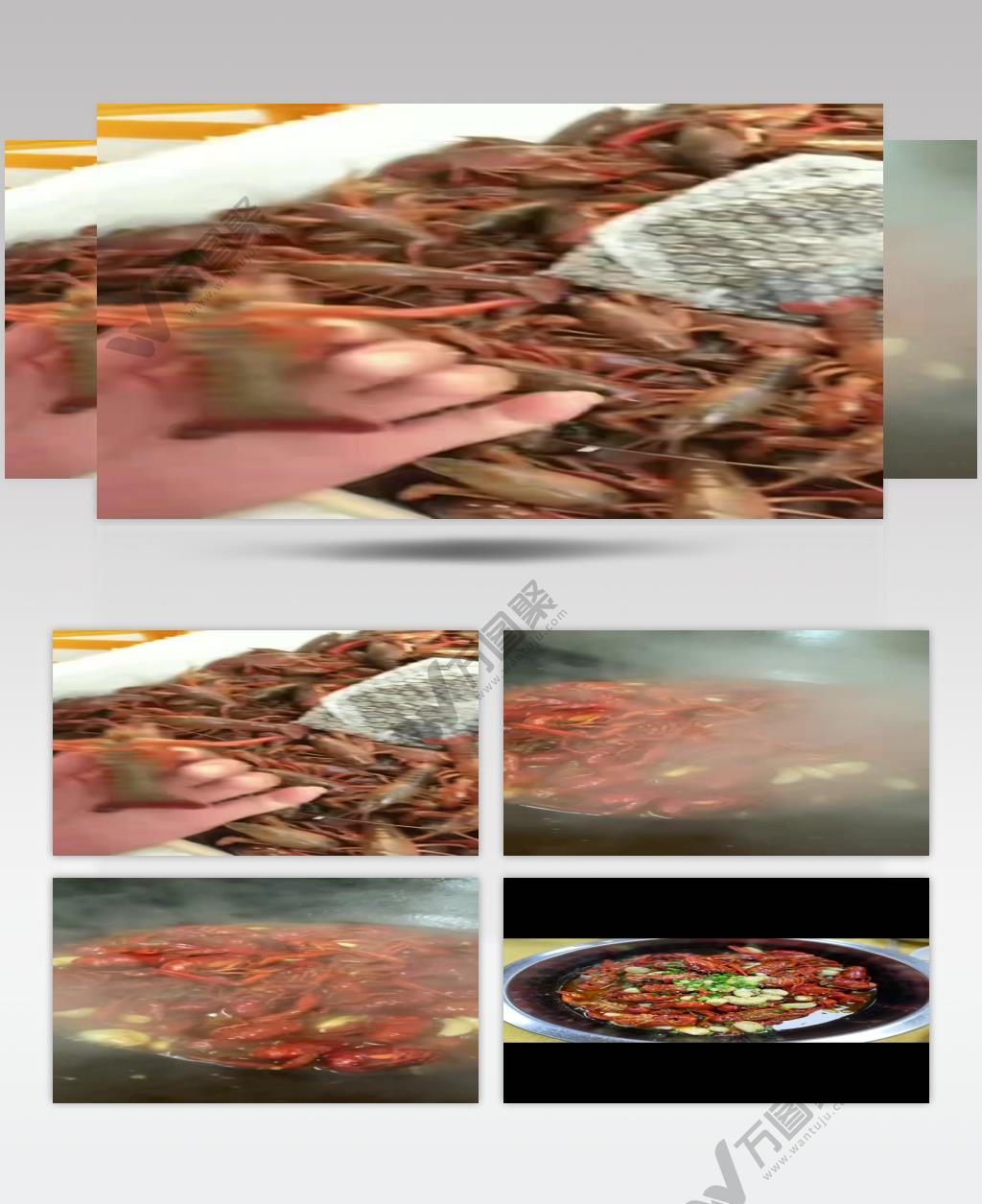 实拍小龙虾美食