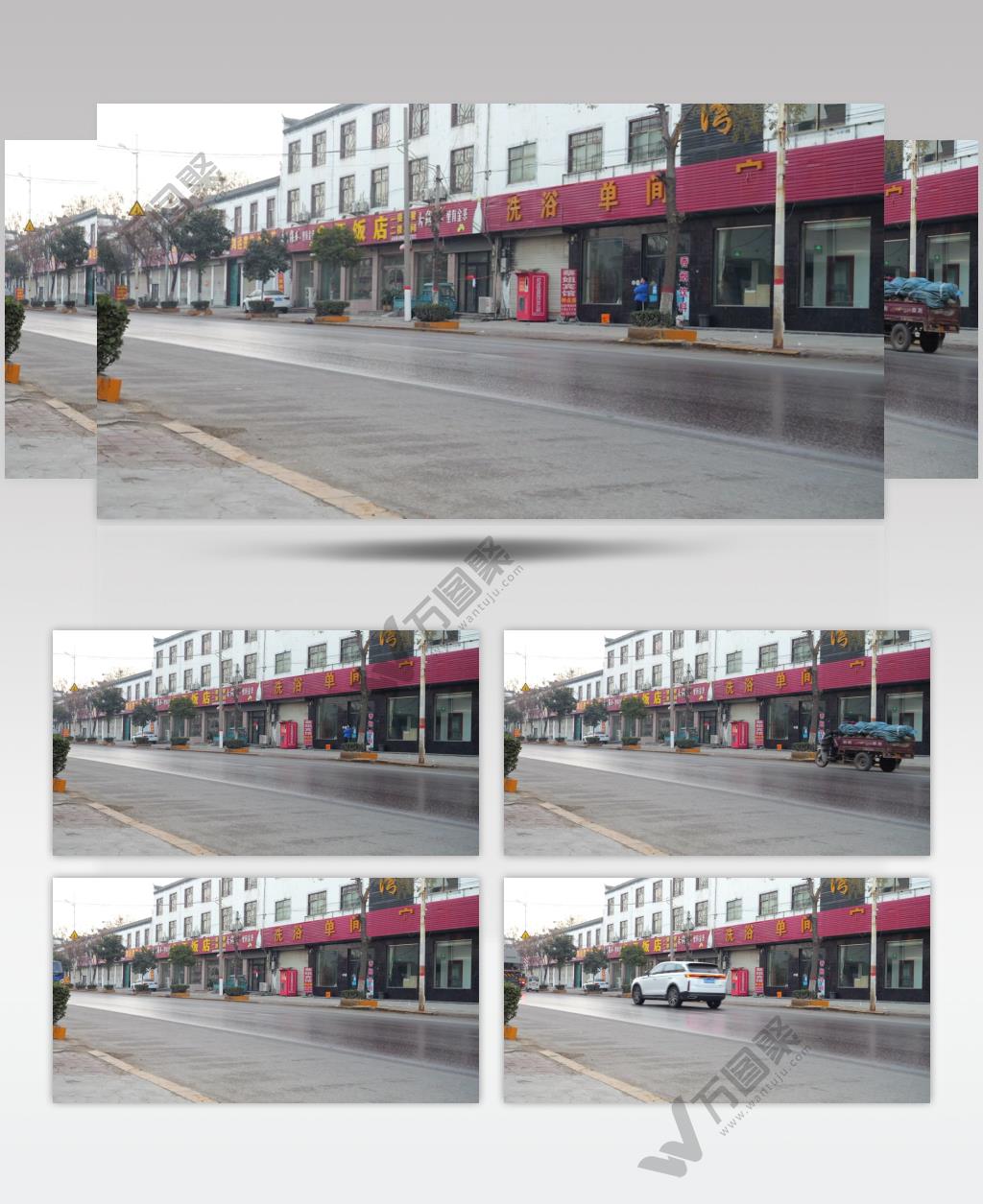 早高峰 马路上的车流 交通 上班 车辆 郊区车流 农区车流 街道 运动 早晨