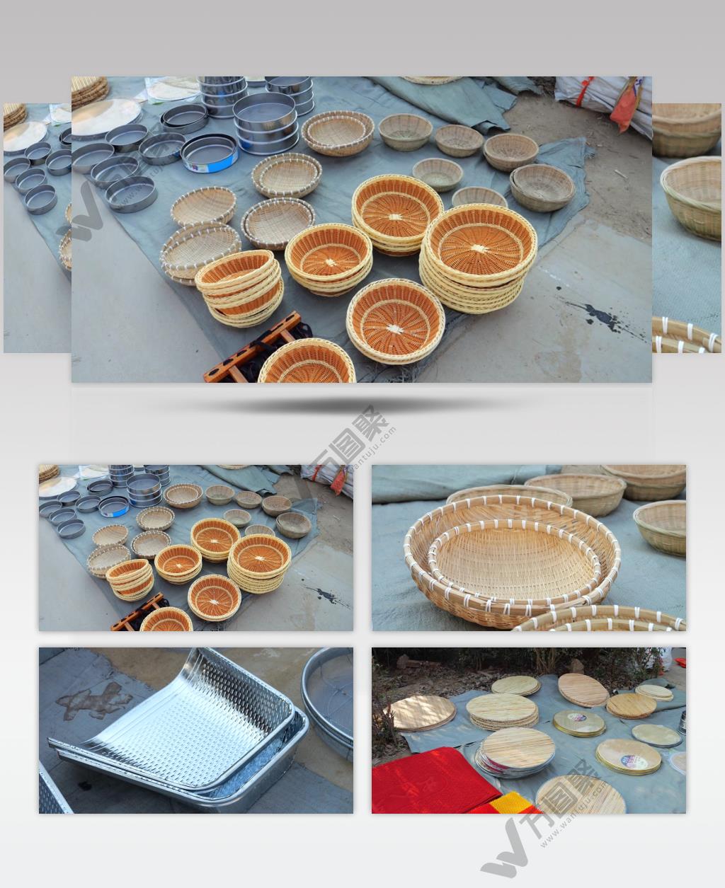 鲁南大集 盛粮食的器具 大集特色 竹制工具 乡村特色 乡村特点 竹编鲁南特色 枣庄非物质文化 大集工具 山东特色 枣庄电影道具斗具器具 竹编器具 筐子 马扎子 竹筐子 蒸笼 簸萁 高粱杆盖 盖帘 馒头筐 葶秆高粱杆 老手艺 手工 民俗 农活 高粱杆锅盖 编制的锅盖 老旧锅拍 锅盖 手工编制