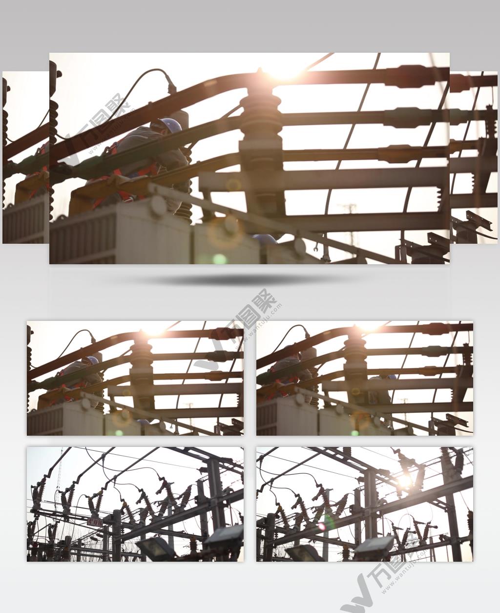 电厂维修实拍素材