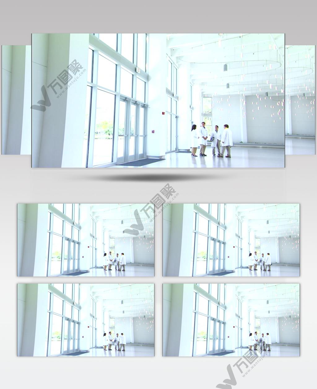 大厅里面的医疗科学家