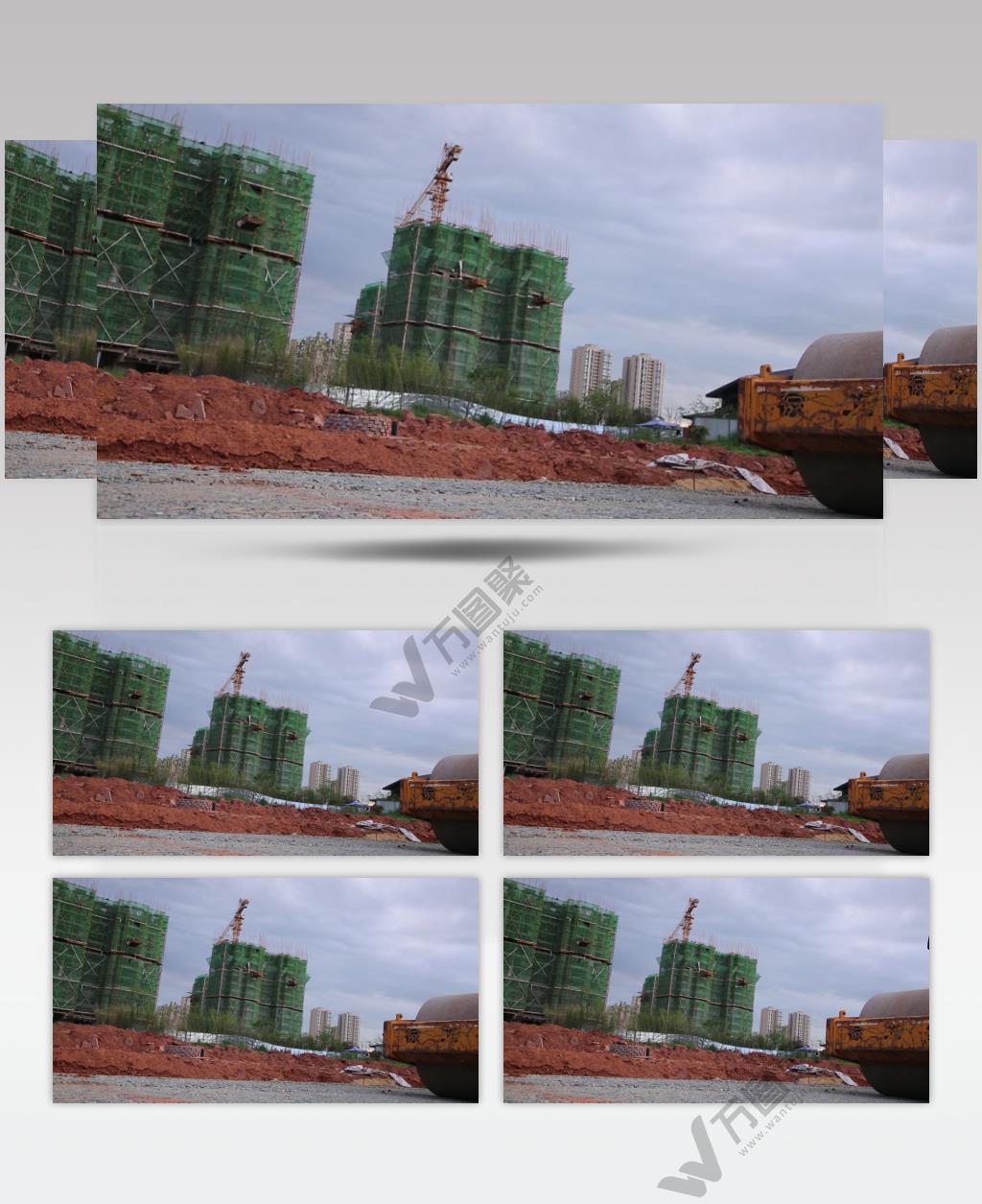 集团施工建筑现场素材