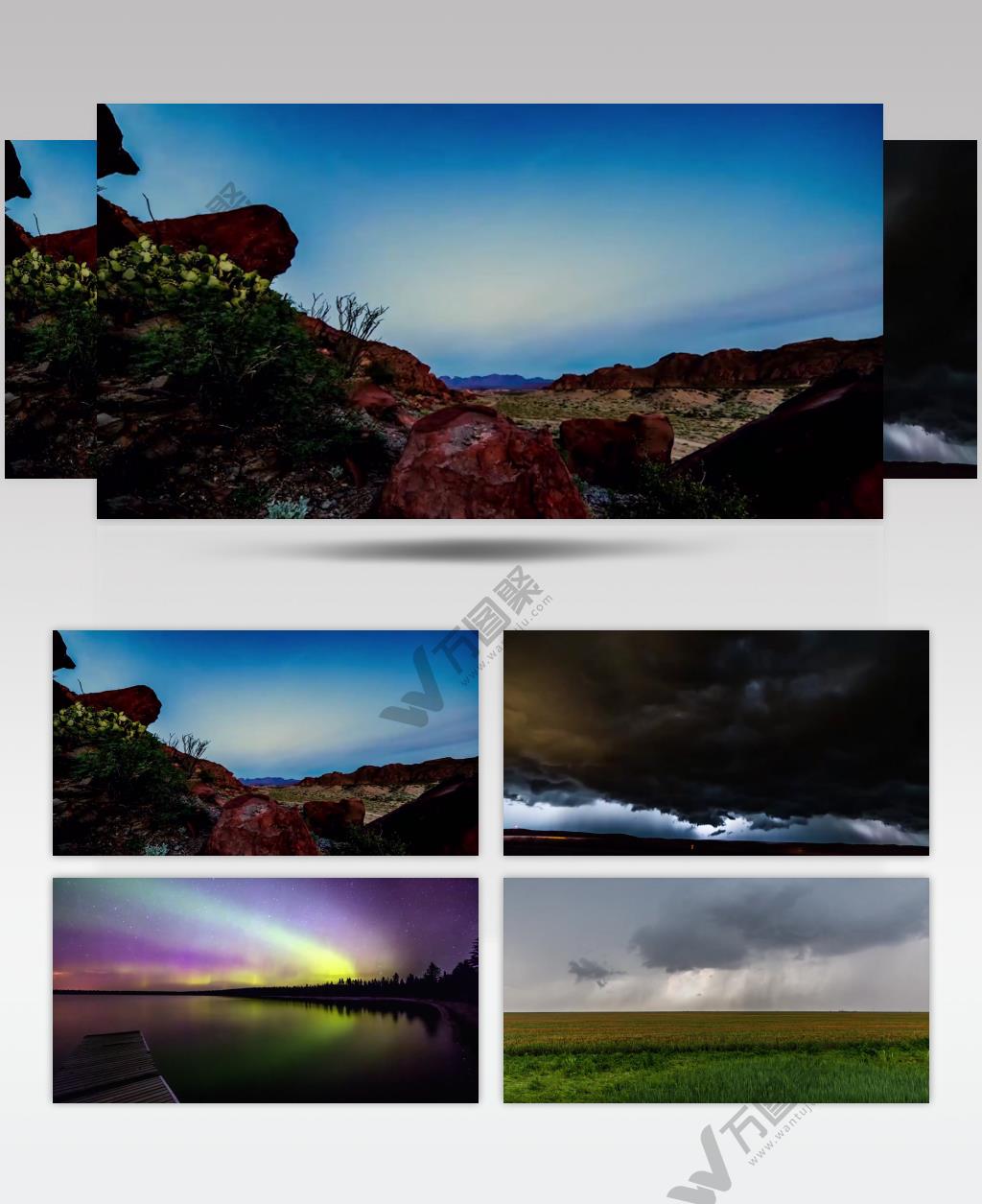 2K天有不测风云雷暴雷鸣电闪天气恶劣气象变幻夜晚星空极光