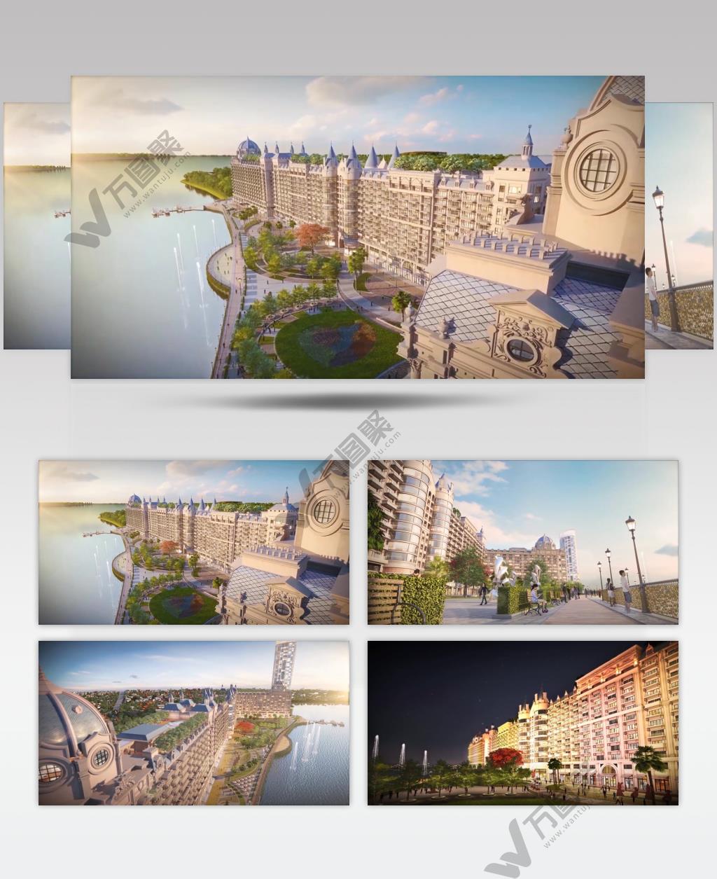 房地产建筑漫游3D动画房产宣传