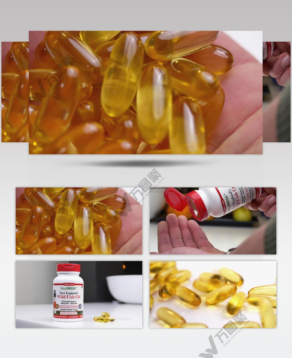 深海鱼油精华提炼医药卫生保健品视频素材